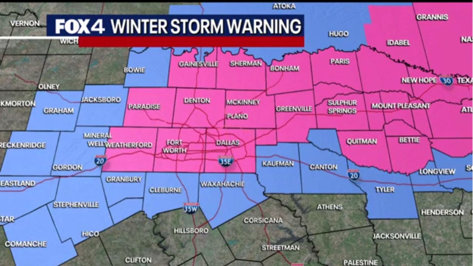 Winter storm warning goes into effect Thursday