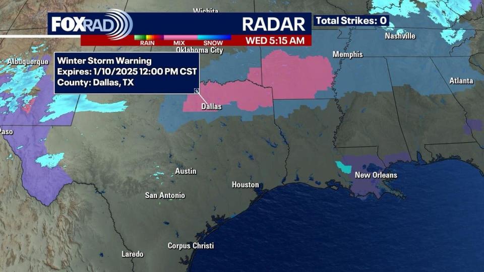 Cold Wednesday; Texas winter storm forecast