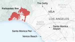 Visualizing the Los Angeles wildfires in maps and charts | National