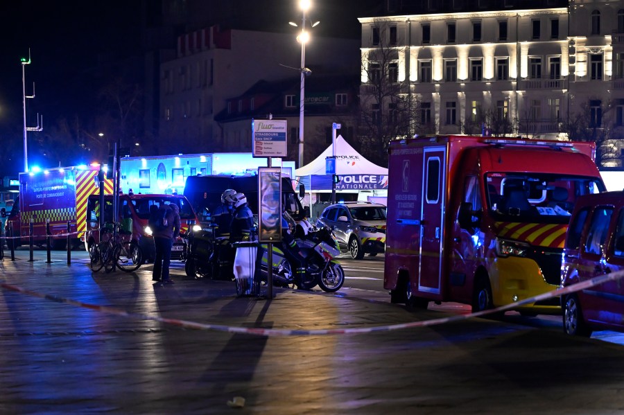 Trams collide in the French city of Strasbourg, injuring dozens, though none critically