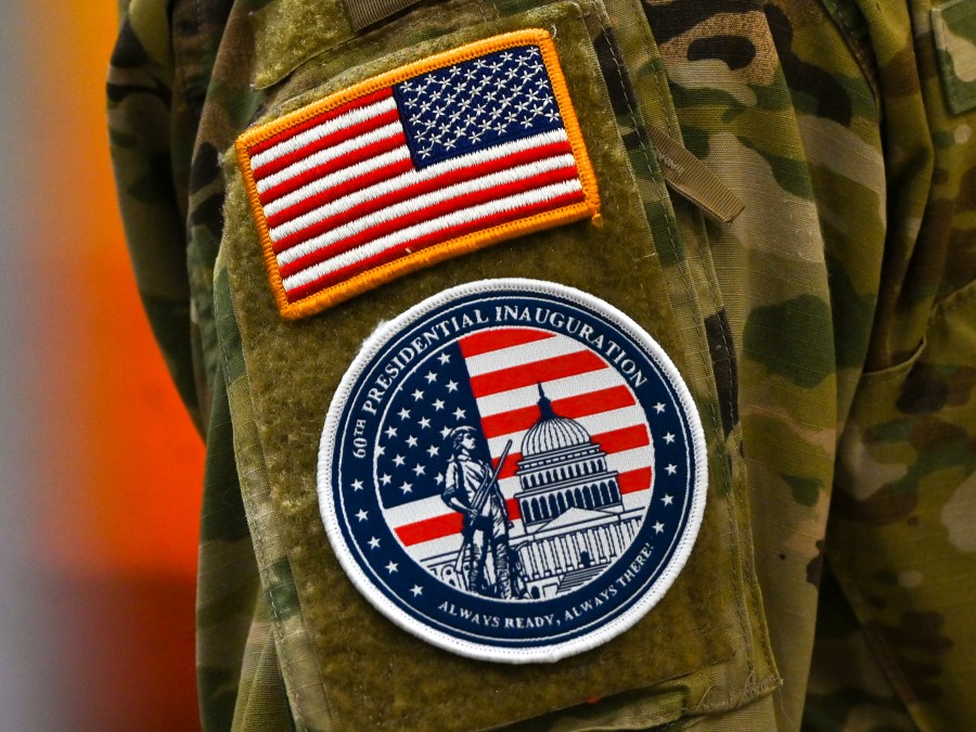 Guard troops will wear a special patch at Trump's inauguration to make it clear they aren't police