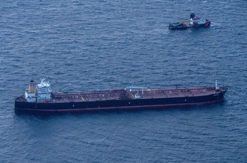 German tug secures 'shadow fleet' oil tanker adrift in Baltic Sea