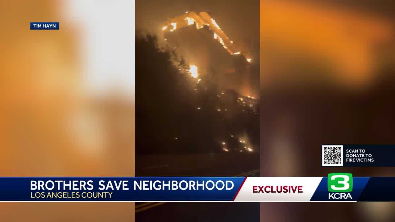 Los Angeles County brothers fight fires to save neighborhood