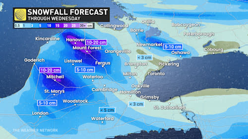 Winter picks up steam in Ontario with 3 more rounds of snow, difficult travel