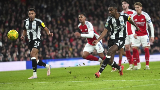 Isak strikes again as Newcastle beats Arsenal 2-0 in League Cup semifinal 1st leg – The Zimbabwe Mail