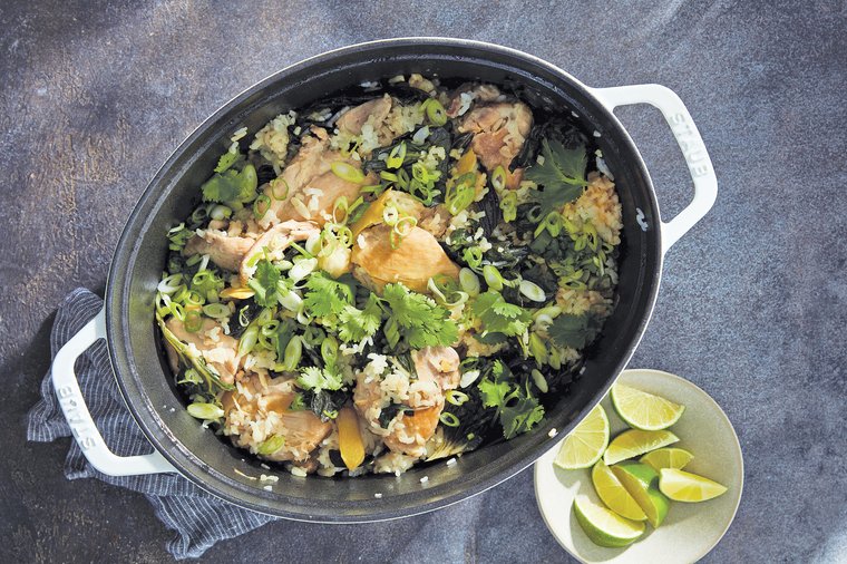 'Rice’ n shine: one pot chicken with ginger