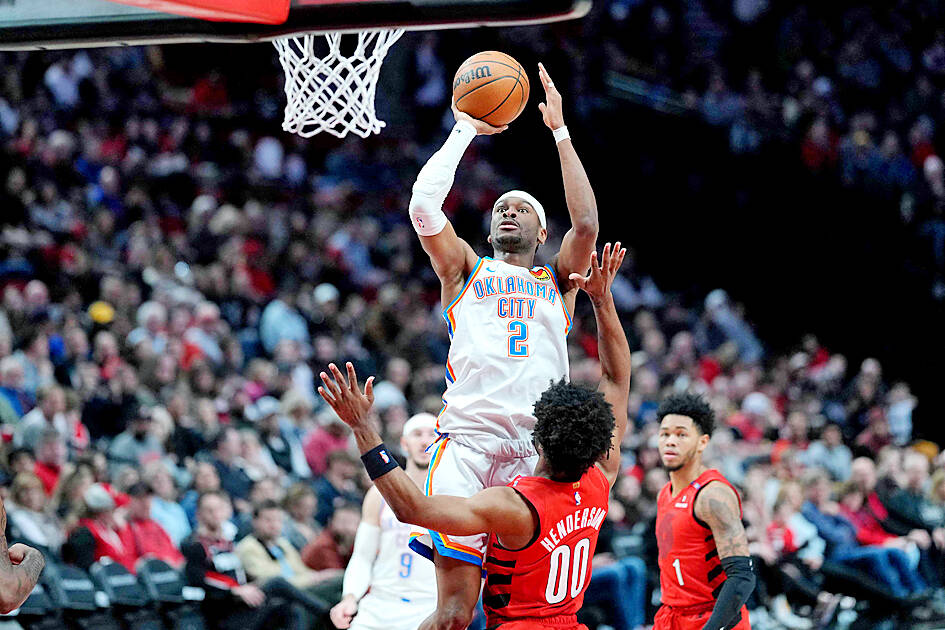 Oklahoma City Thunder hold off the Trail Blazers for bounce-back victory