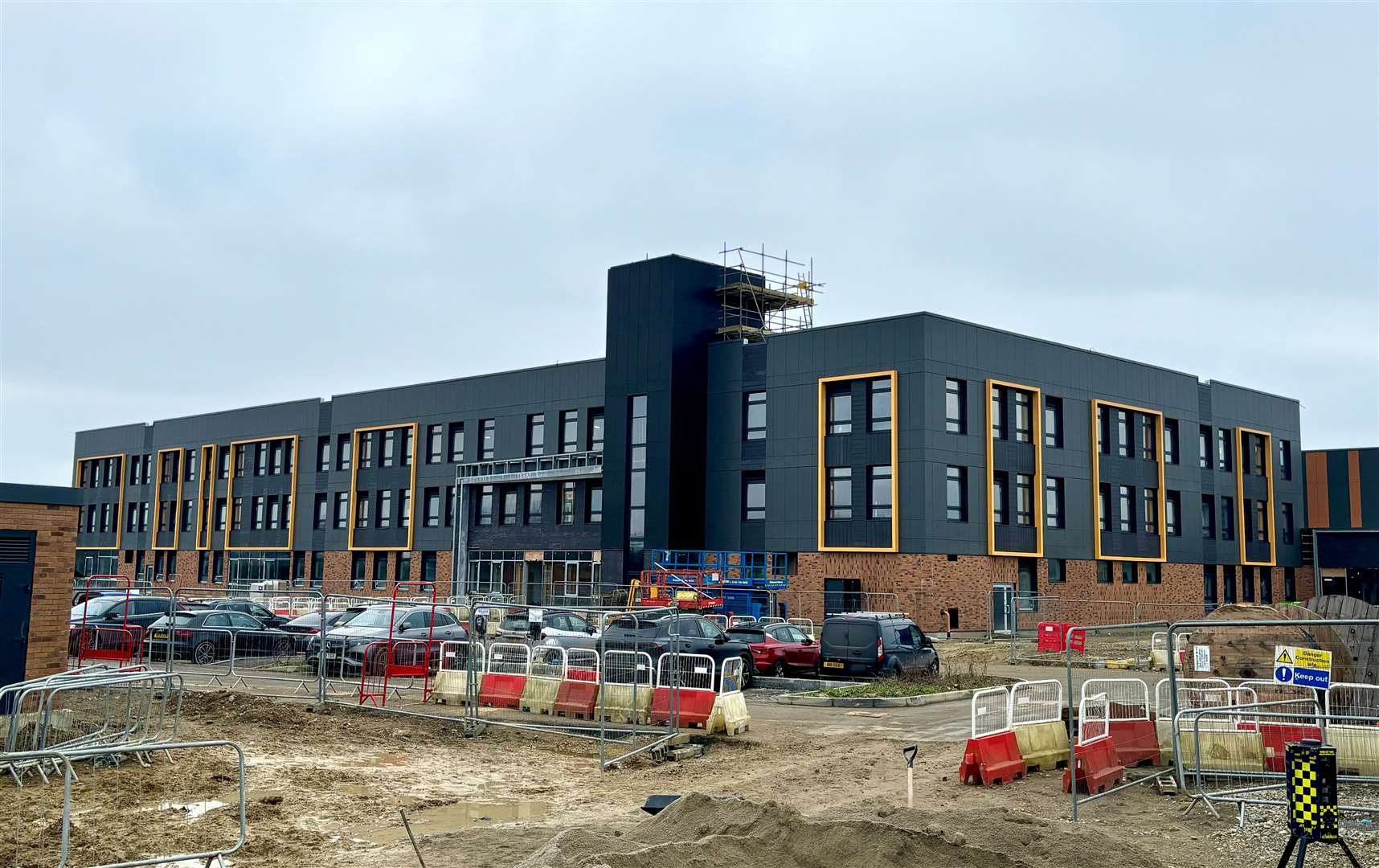 Chilmington Green Secondary School in Ashford on track for September opening with work underway on site’s interior