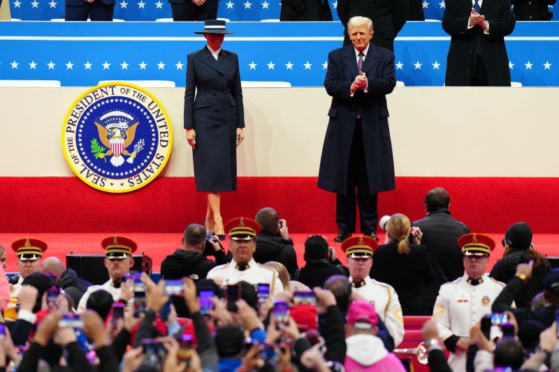 President Trump celebrates indoor inaugural parade at Capital One Arena