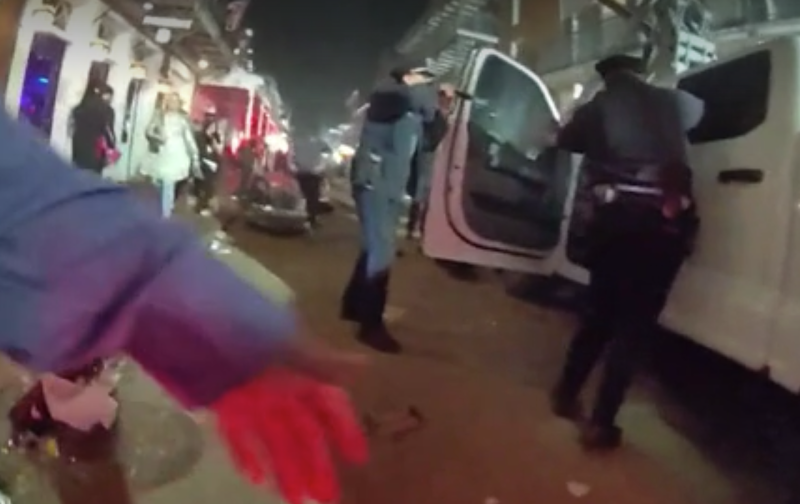 Body cam video shows shootout between New Orleans police, Bourbon Street attacker