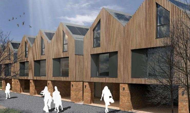 Plans revealed for new energy-efficient houses to replace Elite car wash in Sandwich Road, Hacklinge near Deal