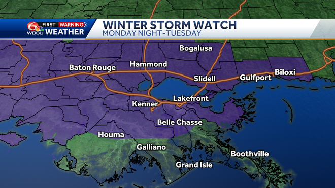 New Orleans winter weather alerts