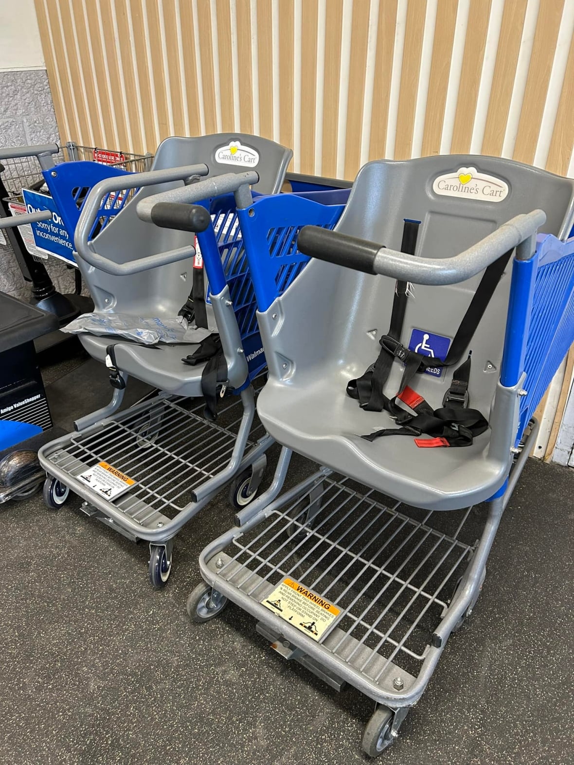 This B.C. mom asked local grocery stores to bring in special carts for son who has a disability. They did