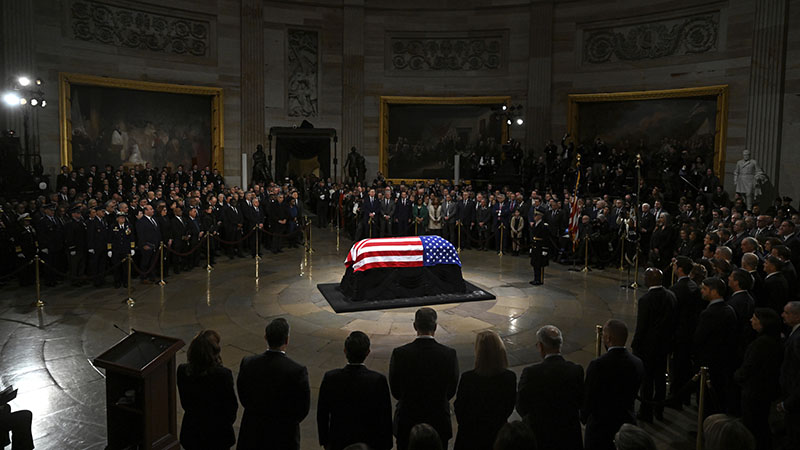 Jimmy Carter lies in state at Capitol Rotunda ahead of his state funeral