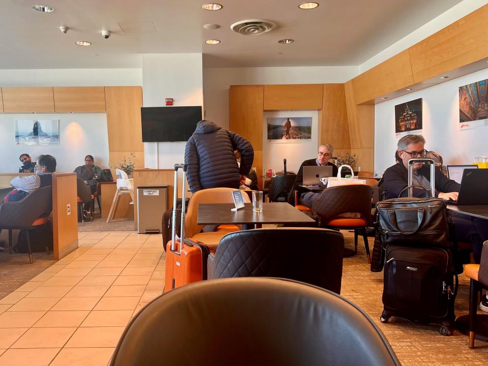 I pay $550 a year for unlimited airport lounge access. They're sometimes crowded, but it's still an incredible value.