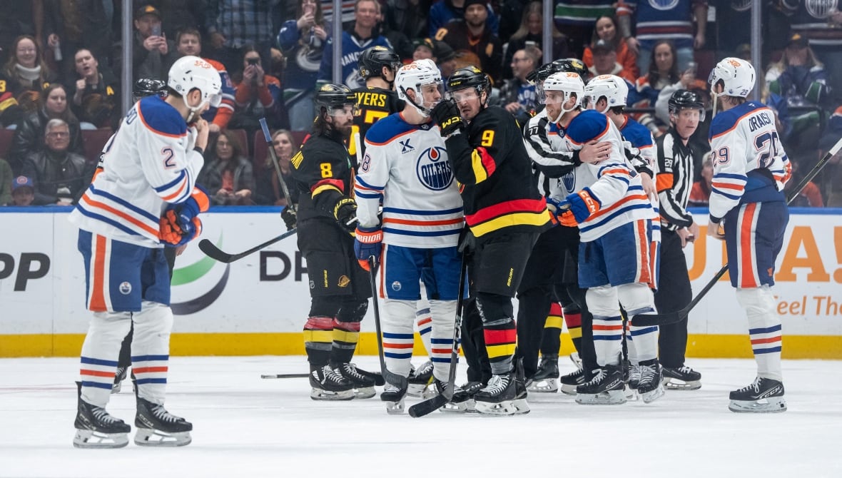 McDavid could get suspended for late-game skirmish in loss to Canucks