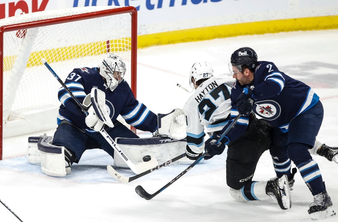 Cole Perfetti notches first career hat trick, as Winnipeg Jets beat Utah 5-2