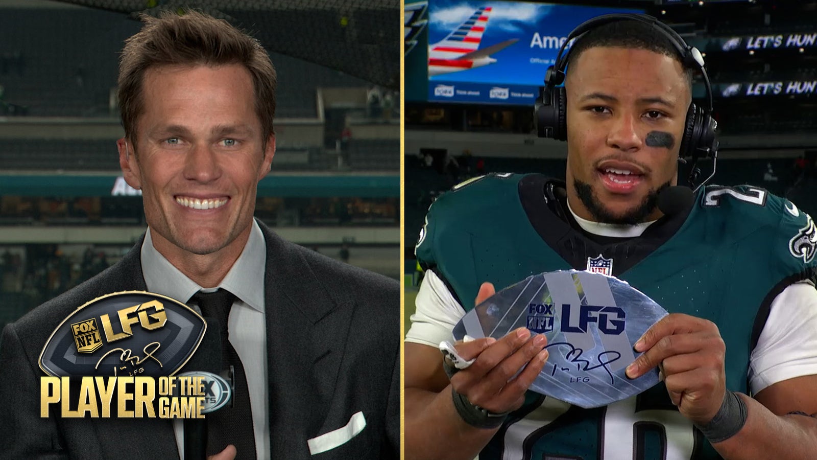 Tom Brady's LFG Player of the Game for Wild Card Weekend: Eagles RB Saquon Barkley