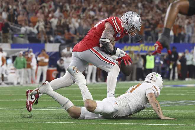 Ohio State getting shot at 6th national title after 28-14 win over Texas in CFP semi Cotton Bowl