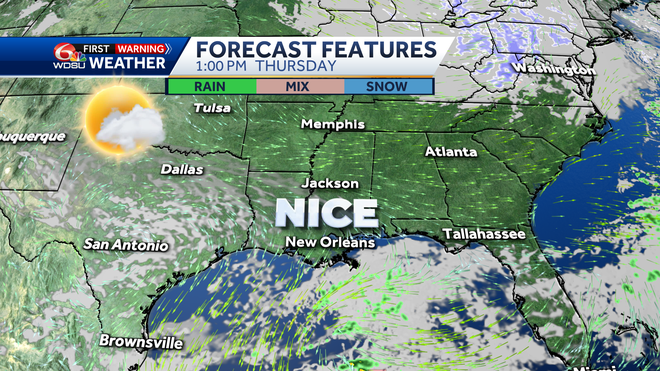 New Orleans weather forecast will it snow New Orleans wintry mix