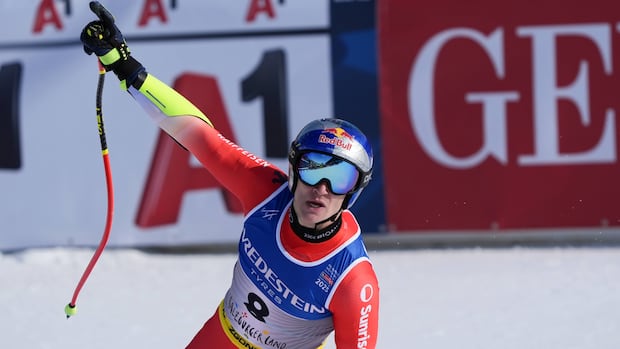 Swiss skier Marco Odermatt wins gold in men's super-G at worlds