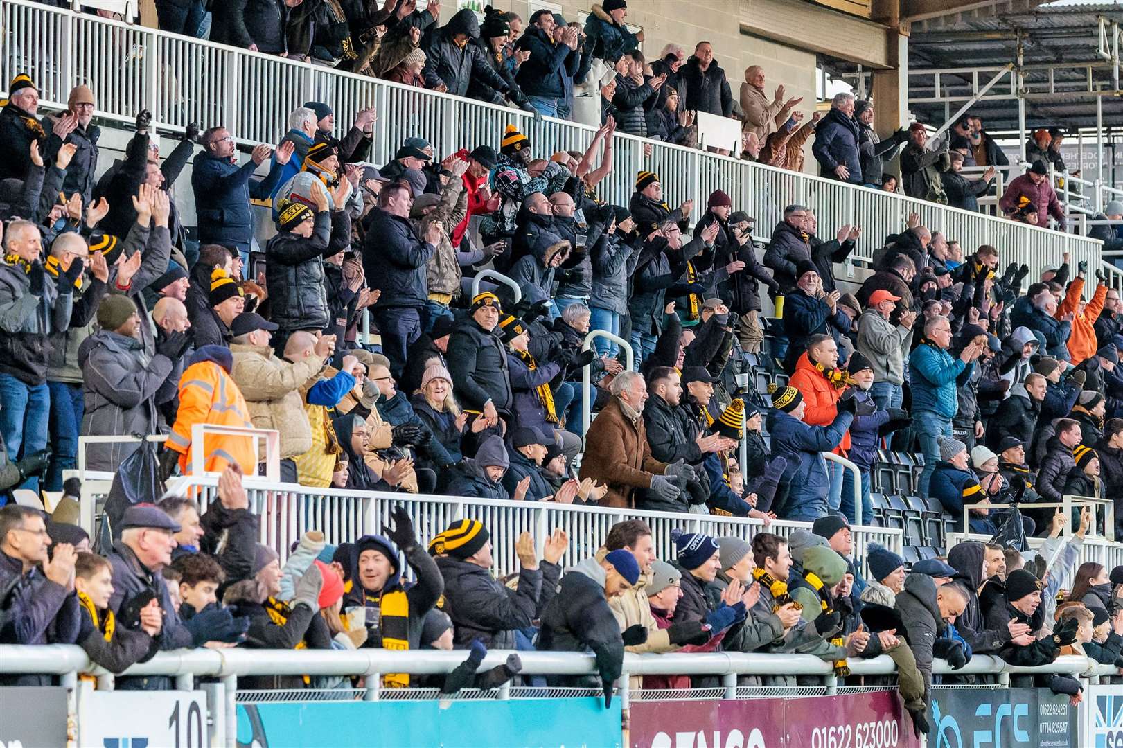 Maidstone United boss George Elokobi compares atmosphere fans created for their 1-0 win over Torquay United to one which helped to inspire FA Cup victory against Ipswich Town