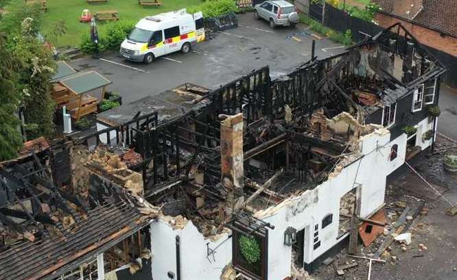 Plans to rebuild fire-ravaged Green Man pub in Hodsoll Street, near New Ash Green more than three years on