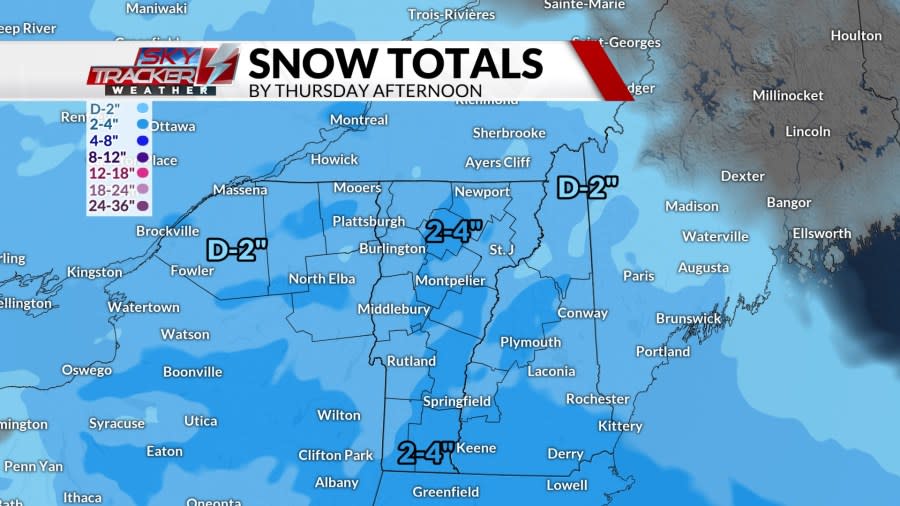 Snow, ice totals for what will be a messy Thursday