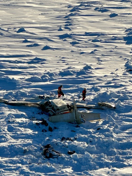 Missing commuter plane found crashed on Alaska sea ice and all 10 aboard are dead, authorities say