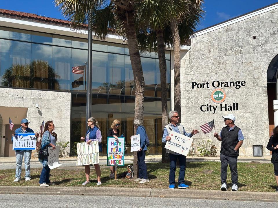 Presidents Day protests nationwide target Trump administration including Volusia, Flagler