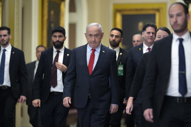 Israeli Prime Minister Benjamin Netanyahu visits Capitol Hill