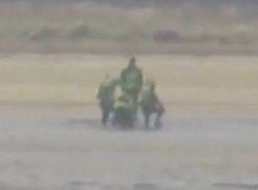 Warning as video shows surveyors stuck in mud at Sandwich and Pegwell Bay Nature Reserve