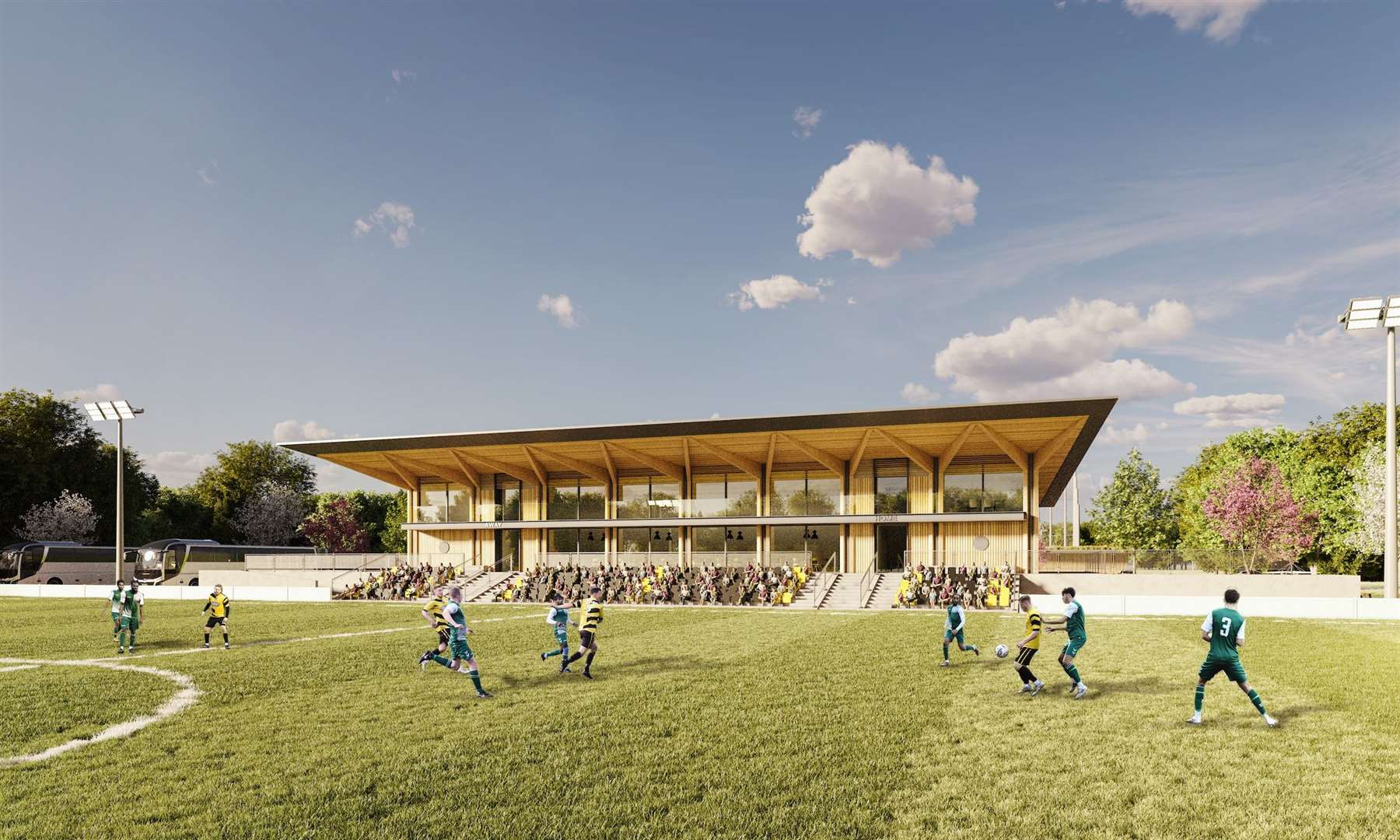 Plans in for Larkfield & New Hythe FC to move to new grounds at former Oast Park Golf Club in Snodland with new pitches and homes