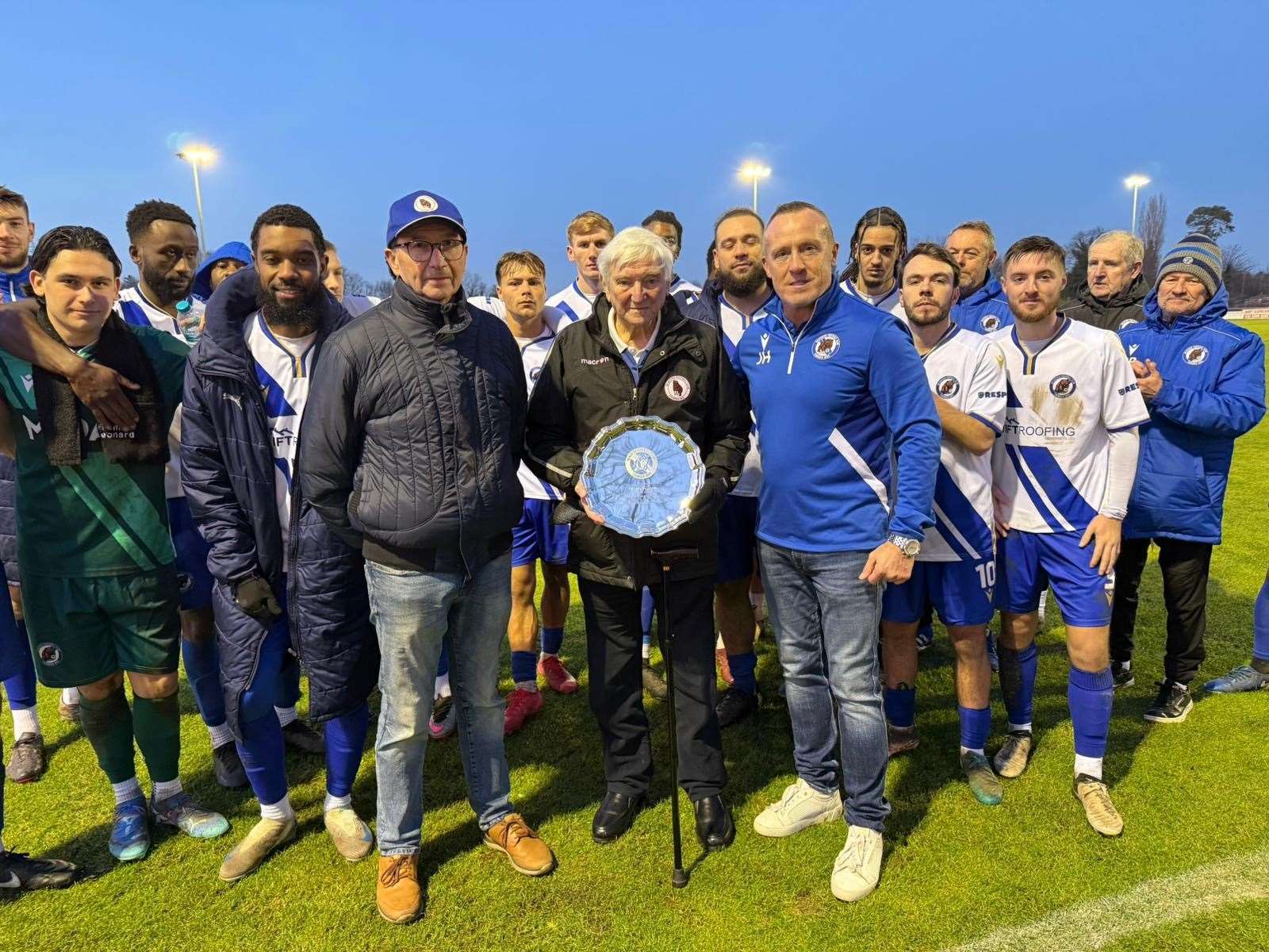 Keith Willson celebrates 75 years with Bearsted Football Club having made his debut as a 14-year-old