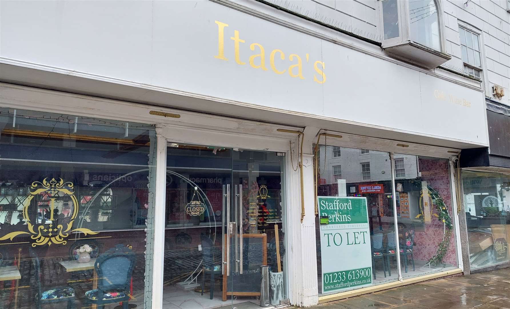 Itaca’s cafe and wine bar in North Street, Ashford closes two years after opening