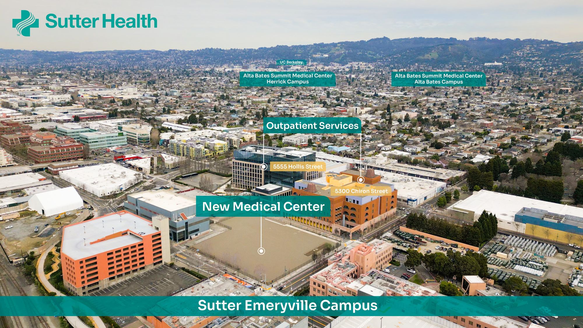 Sutter Health Announces a New Billion-Dollar Medical Center In the Middle of Emeryville