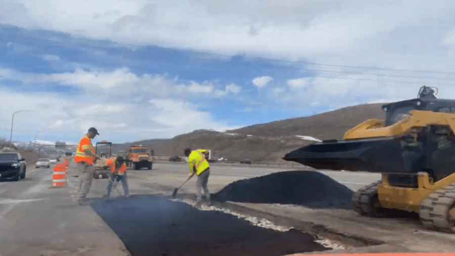 UDOT makes most of warmer winter weather, filling 78 potholes with more planned