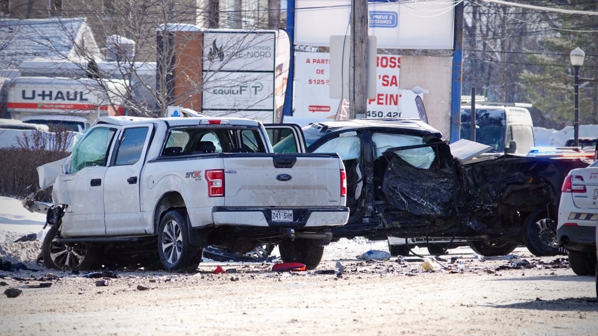 Suspect allegedly steals 3 cars overnight, drives hundreds of kilometres across Quebec, crashes