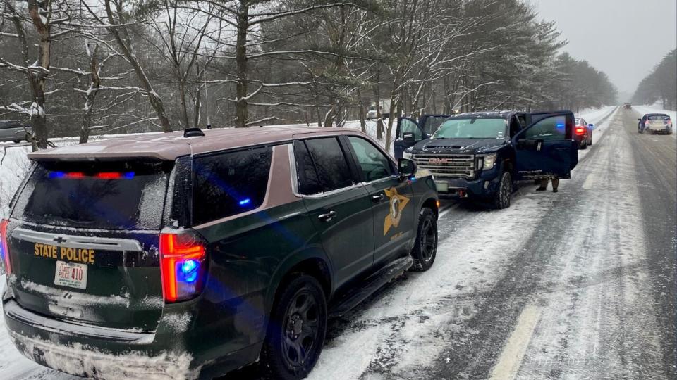 Impaired man drove 12 miles in wrong direction on I-93 during winter storm, state police say