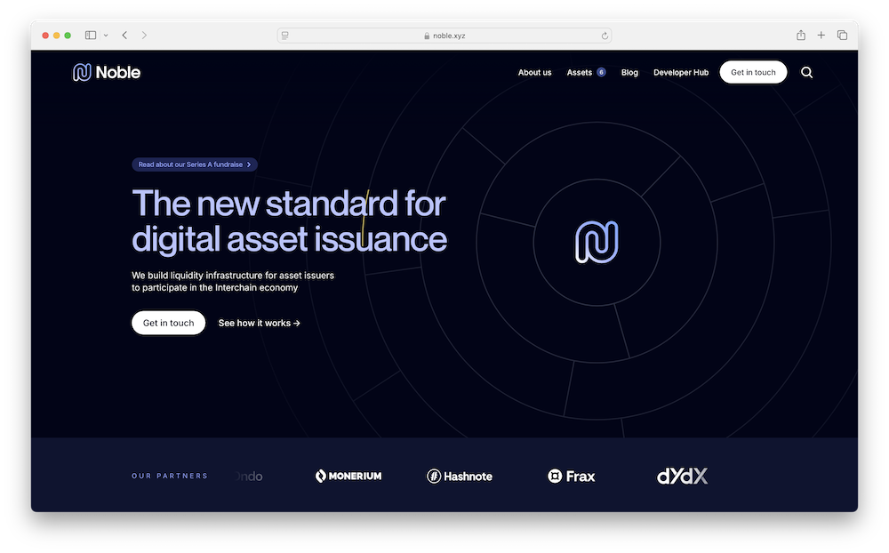 Asset issuance platform Noble.xyz aims to simplify stablecoin liquidity across multiple blockchains